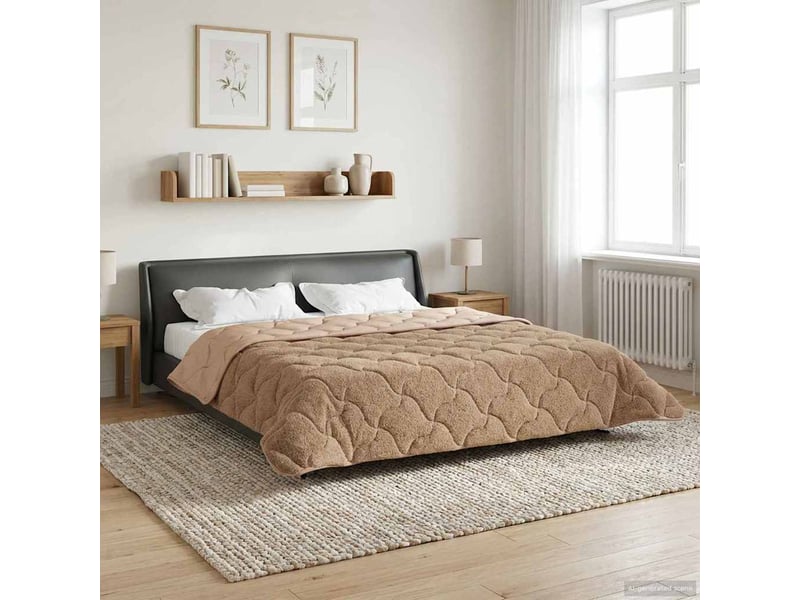  Duvet - couette complet toute l'année 220 x 240 cm non taupe respirant  - Conforama B