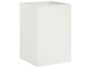 Jardinière - cache-pot de jardin blanc 50 x 50 x 75 cm acier laminé à froid