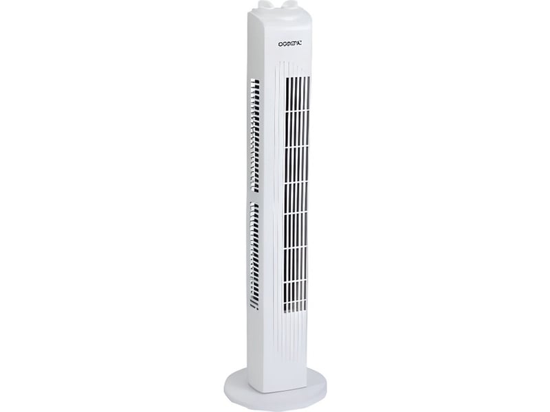 Ventilateur colonne oceanic - 45w - hauteur 78 cm - 3 vitesses - oscillant - minuterie - blanc  - Conforama A