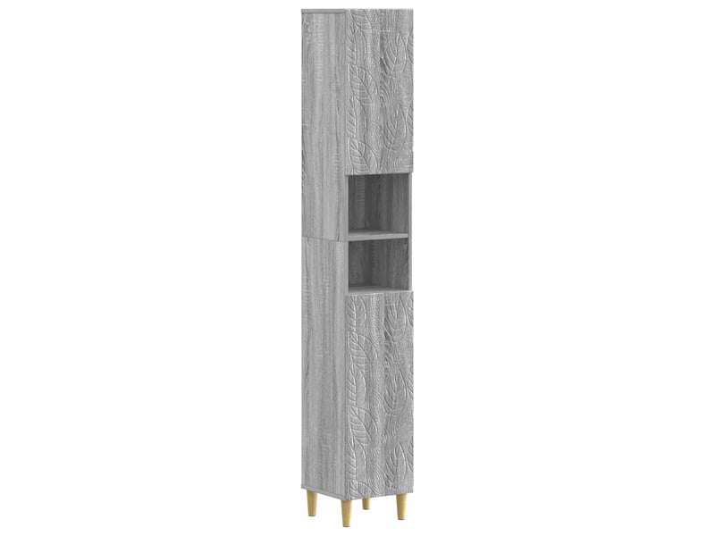 Colonne de salle de bain avec étagère ouverte delft sonoma gris - Conforama A