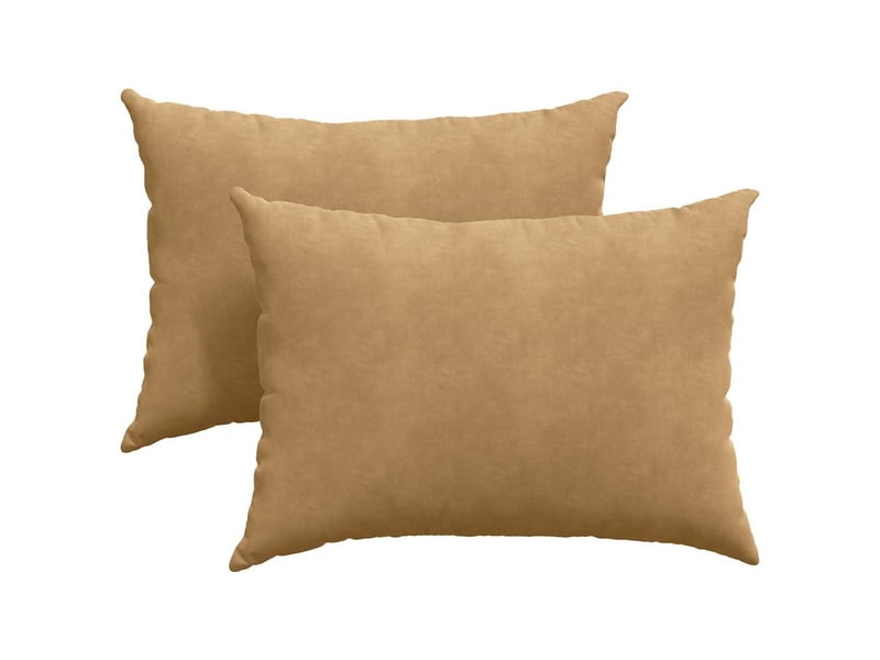  Lot de 2 coussins de canapé, coussins décoratifs marron 70 x 50 cm cf59130  - Conforama A