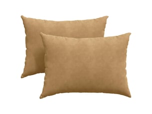Lot de 2 coussins de canapé, coussins décoratifs marron 70 x 50 cm cf59130