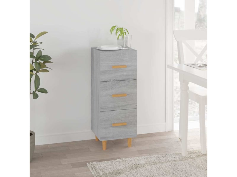  Buffet - bahut - meuble de rangement sonoma gris 34,5x34x90 cm bois d'ingénierie  - Conforama B