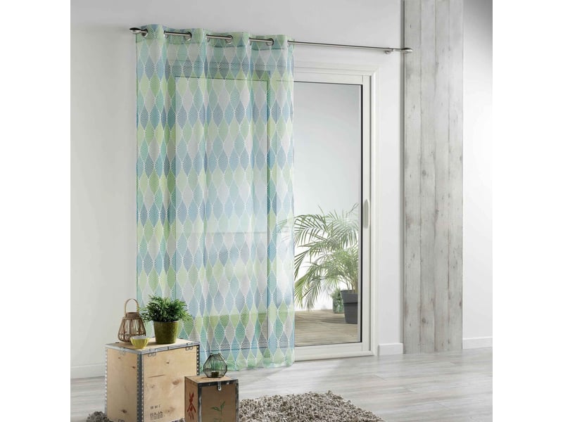 Voilage a oeillets winter green - Conforama E
