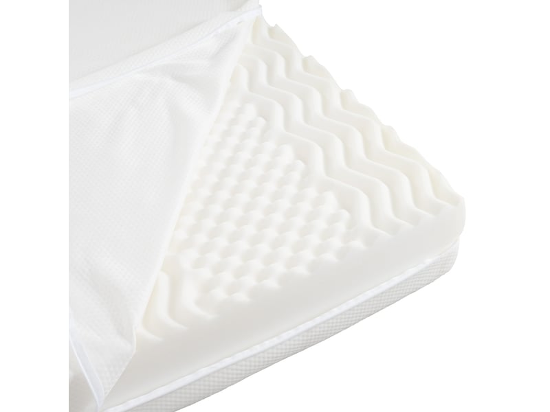  Tcqpz matelas 90x200x15 cm mousse 7 zones réversible h2h3 avec housse lavable  - Conforama B