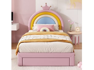Sommier tapissier à tiroir 90x200 cm CHICFURN épaisseur 125 cm vendu avec sommier,sans matelas