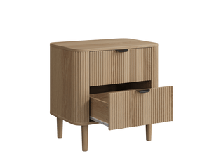 Commode 2 tiroir(s) <strong></strong> <strong></strong> coloris marron largeur 57 cm