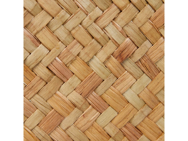  Boîte de rangement avec couvercle 30 x 20 x 15 cm pour cosmétiques 3 compartiments design élégant en zostère beige 13_0014795  - Conforama C