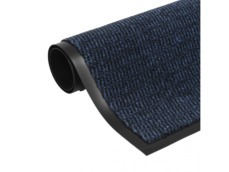  Tapis d'entrée rectangulaire à nœuds 40x60 cm bleu - comfortxl PB562051 - Conforama B