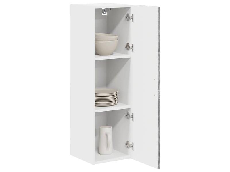  Meuble mural de cuisine | armoire de cuisine gris sonoma 30x31x100cm  - Conforama C