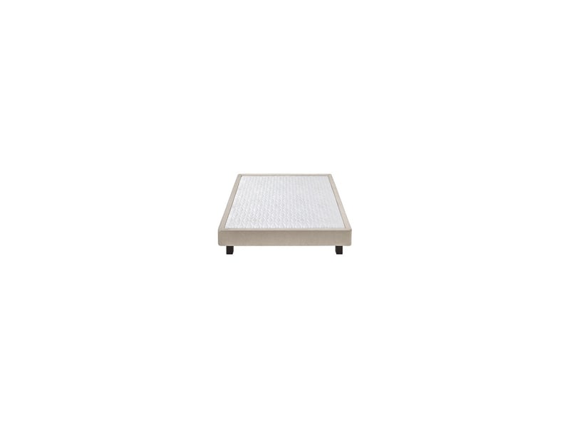  Sommier tapissier 150x190 2 places celect sable beige creme amande 7990367 - Conforama A