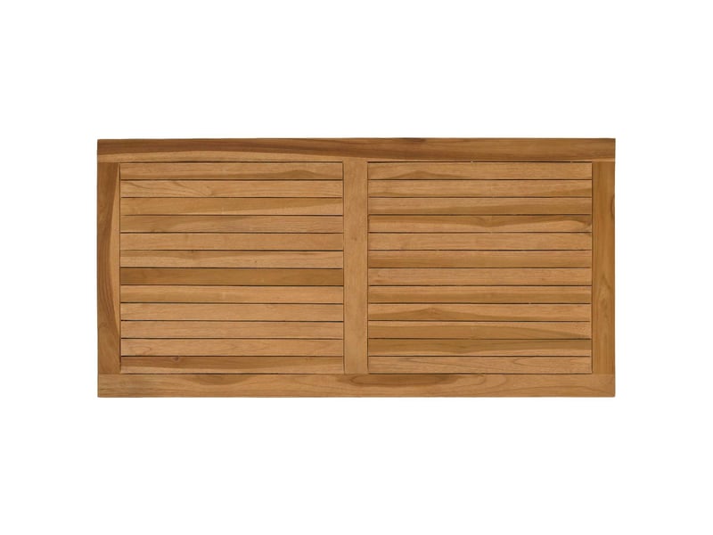  Vidaxl plateau de table rectangulaire bois de teck massif naturel  - Conforama D