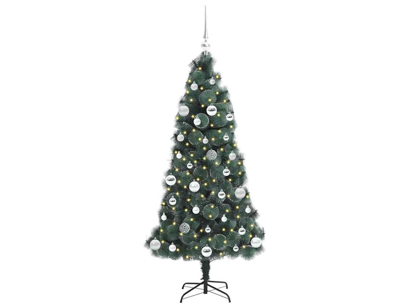  Sapin de noël, arbre de noël artificiel pré-éclairé avec ensemble de boules shl5172  - Conforama C