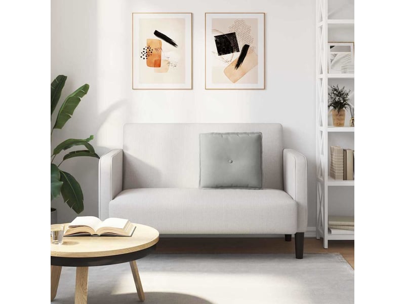  Coussin de dos, coussin de dossier gris clair 50 x 45 cm tissu en microfibre cf54673  - Conforama D