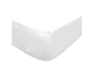 Drap housse 80x200 blanc 100 % coton - fabrication vosges
