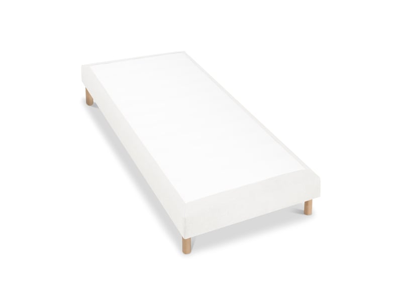 Sommier tapissier tissu sisal - blanc - 80x200 3SO0205180820.C25 - Conforama B