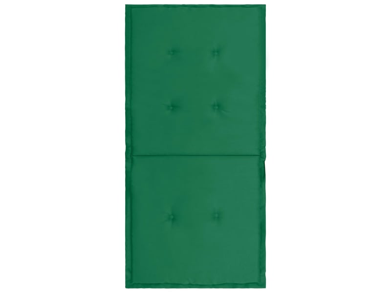  Lot de 4 coussins de chaise de jardin 100% polyester imperméable vert 100 x 50 x 3 cm dec021685  - Conforama E