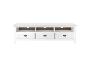 Meuble tv coloris blanc 158 cm <strong></strong>  <strong></strong>