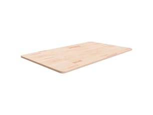 Comptoir de salle de bain, plan de travail 100x60x1,5 cm bois massif non traité cf65711