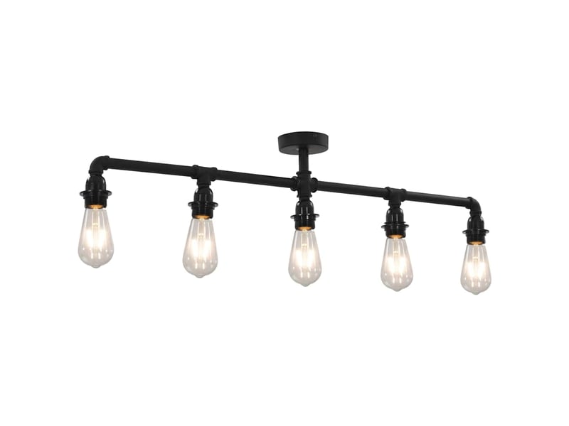  Plafonnier, lampe plafond noir 5 ampoules e27  - Conforama B