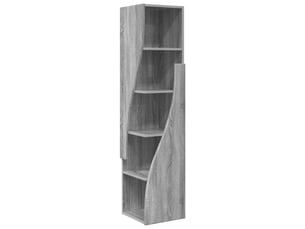 Meuble d'angle, meuble de rangement salon 32x32x140cm bois d'ingénierie gris sonoma