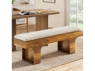 Banc  coloris marron <strong>TRIBESIGNS</strong> <strong></strong> - 140 cm