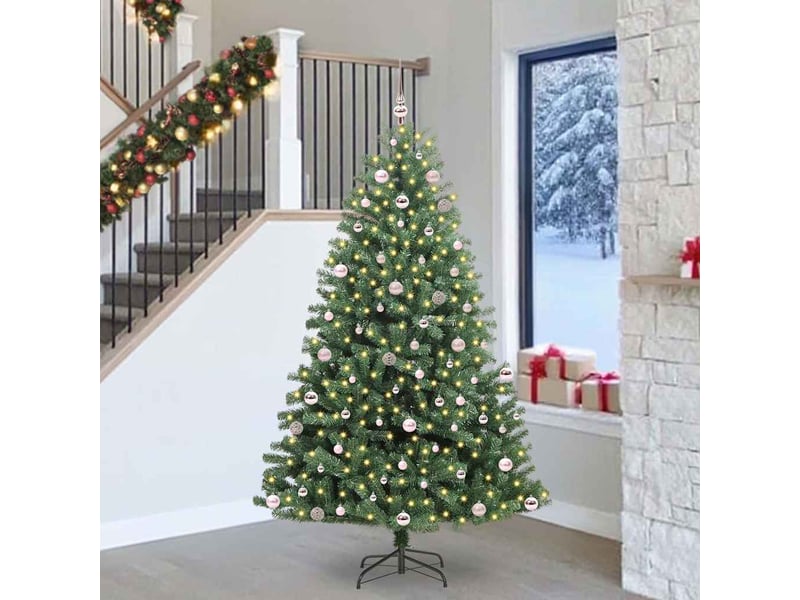 Sapin de noël - arbre de noël artificiel à branches articulées vert 240 cm - Conforama B