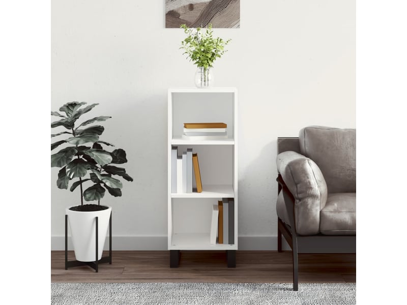  Buffet - bahut - meuble de rangement blanc 34,5x32,5x90 cm bois d'ingénierie  - Conforama B