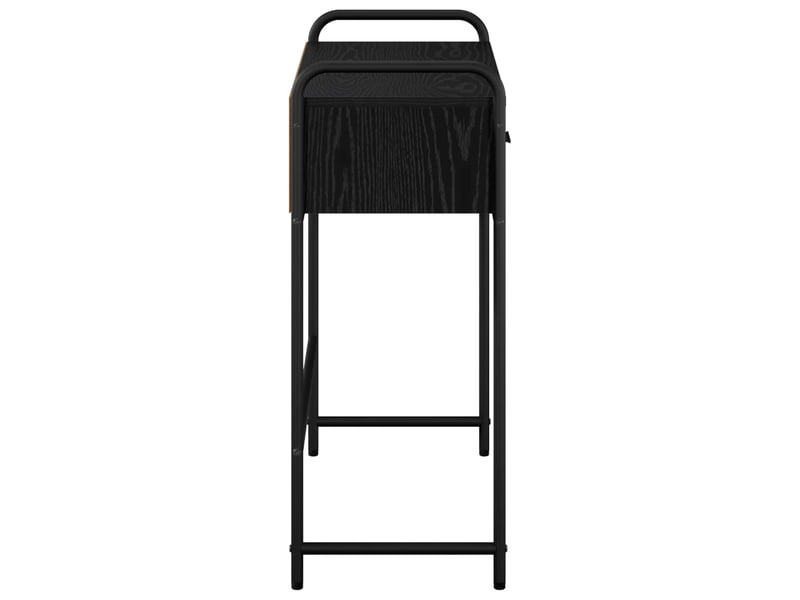  Vidaxl table console chêne noir 90 x 33 x 80,5 cm bois d'ingénierie  - Conforama E