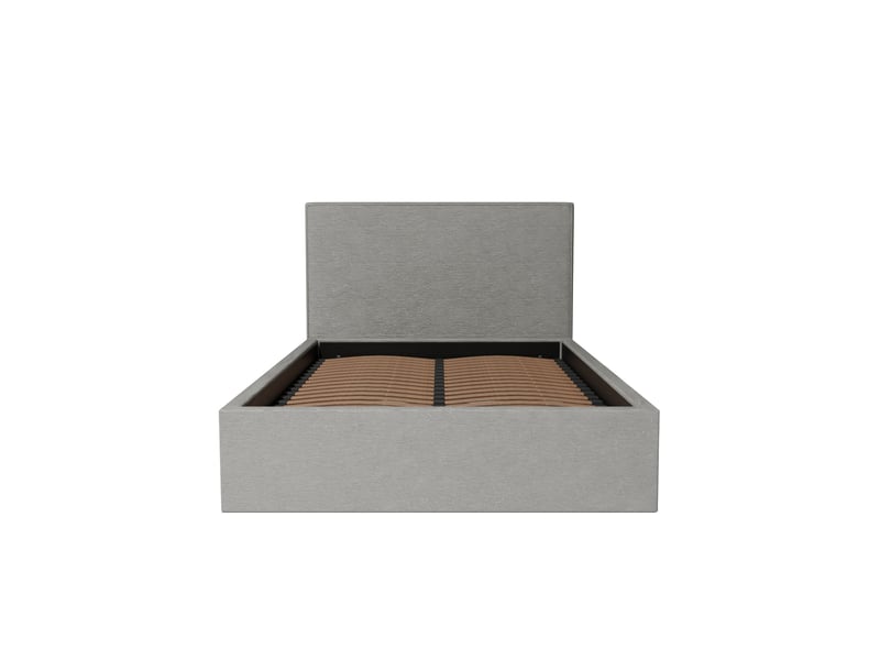  Lit coffre et tête de lit 140x190cm - blanc - collection emma - morphea  - Conforama E
