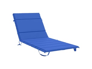 Coussin de transat, coussin pour bain de soleil gemert 100 % polyester bleu royal cf56133