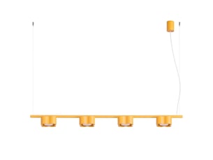 Lustre ovio 4 jaune gx53 aluminium moderne 208x122x12cm