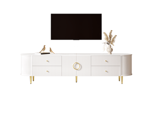 Meuble tv coloris blanc 180 cm VIVRYN  
