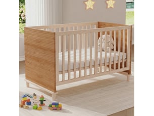 Lit bébé 70x140 cm <strong>DESMIU</strong>  <strong></strong> coloris naturel