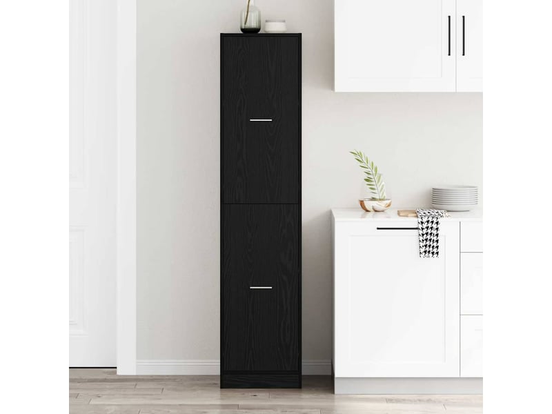 Meuble de rangemenrt, cabinet de pharmacie chêne noir 40 x 41 x 174.5 cm  - Conforama D