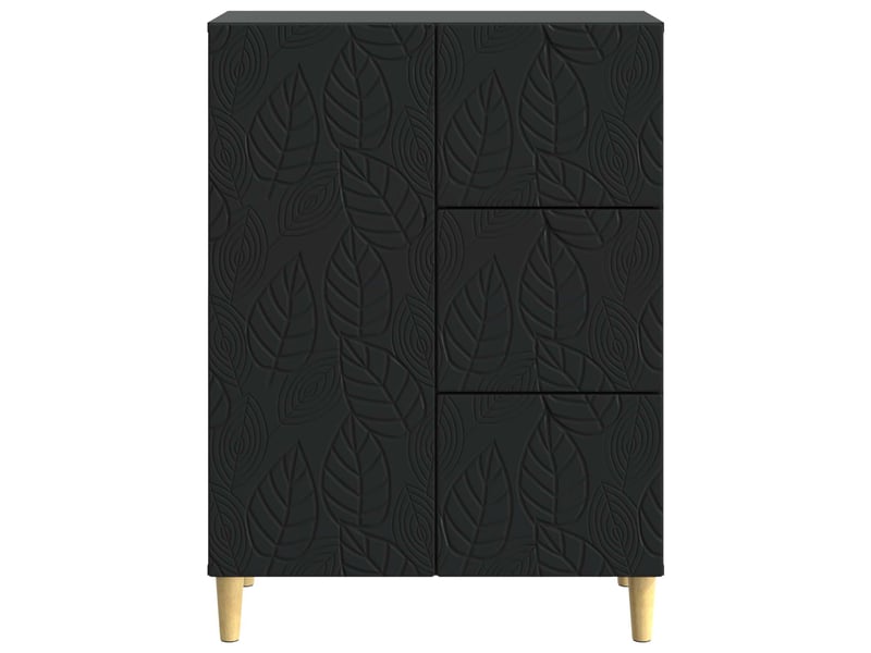  Buffet - bahut - meuble de rangement noir 66 x 34,5 x 90 cm bois d'ingénierie  - Conforama E