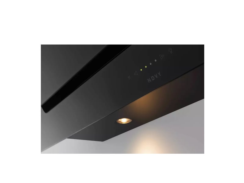 Novy - hotte décorative murale 90cm 490m3h noir 7836 - vision 7836 - Conforama B
