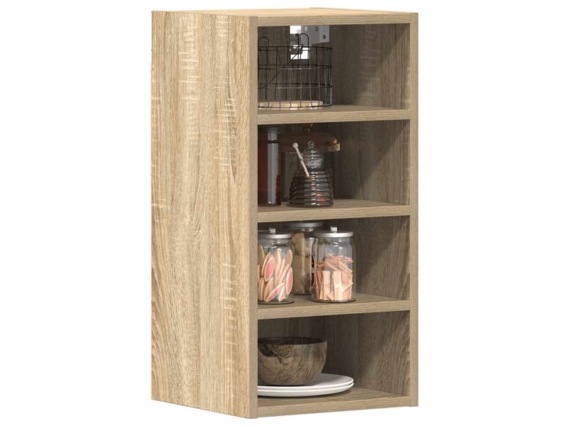  Meuble de rangement cuisine, armoire suspendue chêne sonoma 30x29,5x60cm bois d'ingénierie  - Conforama B