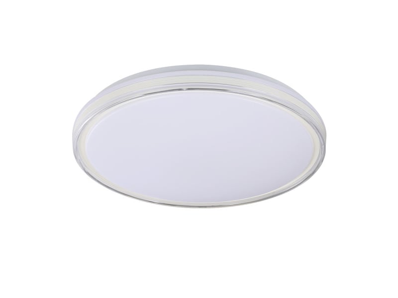  Plafonnier led fabrilamp nevado blanc 72 w 6480 lm 3000-4000-6000 k ø40 cm télécommande 244284001 - Conforama A
