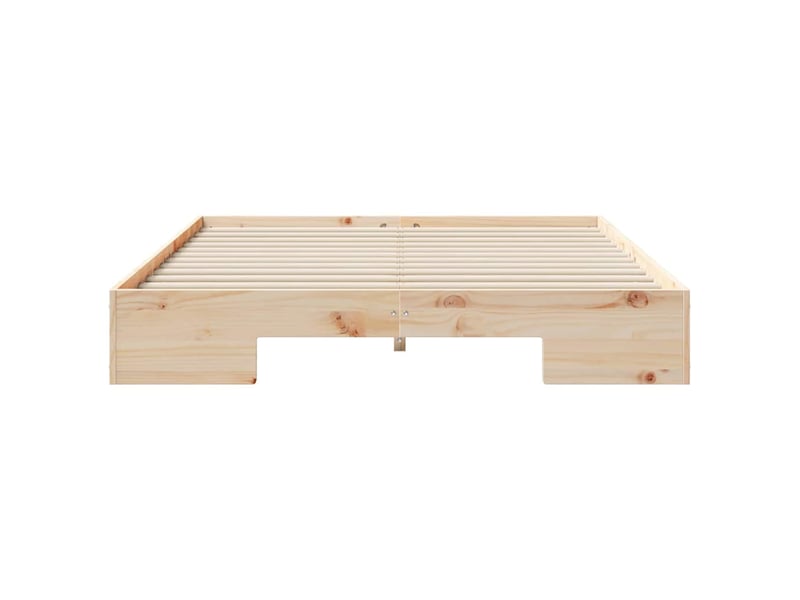 Lit double- lit adulte - cadre de lit marron 150 x 200 cm - Conforama D