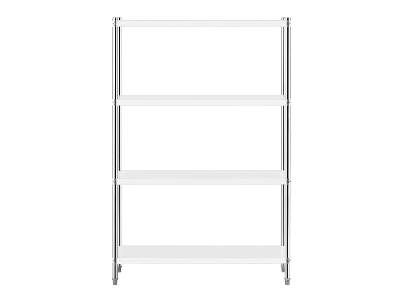  Étagère en acier inoxydable inox à poser de cuisine professionnelle 4 niveaux (dimensions : 120 x 40 x 180 cm, nombre de tablettes : 4, capacité de 200 kg) professionnel 14_0005189  - Conforama D