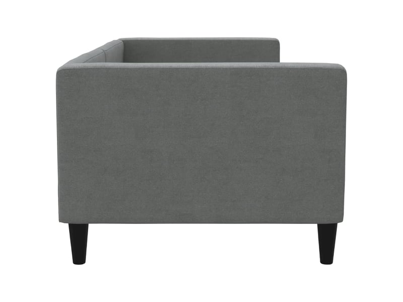  Lit simple- lit adulte -  lit de repos sans matelas gris foncé 80x200 cm tissu  - Conforama C