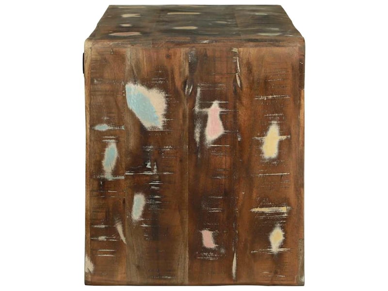  Meuble tv - banc tv - meuble de rangement 100 x 32 x 36 cm bois massif de récupération  - Conforama D