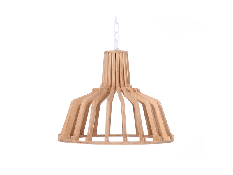  Lampe suspension à lattes lucerna 41cm naturel  - Conforama B
