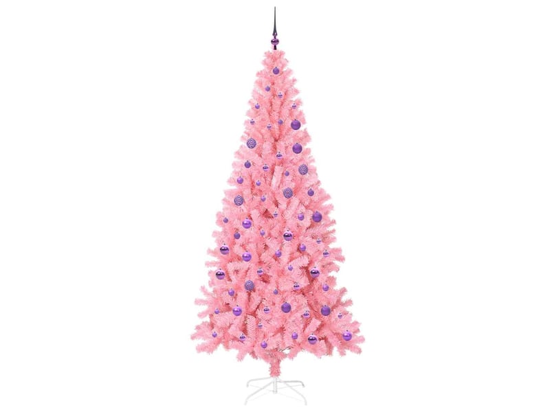  Sapin de noël, arbre de noël rose 180 cm pvc shl1587  - Conforama D