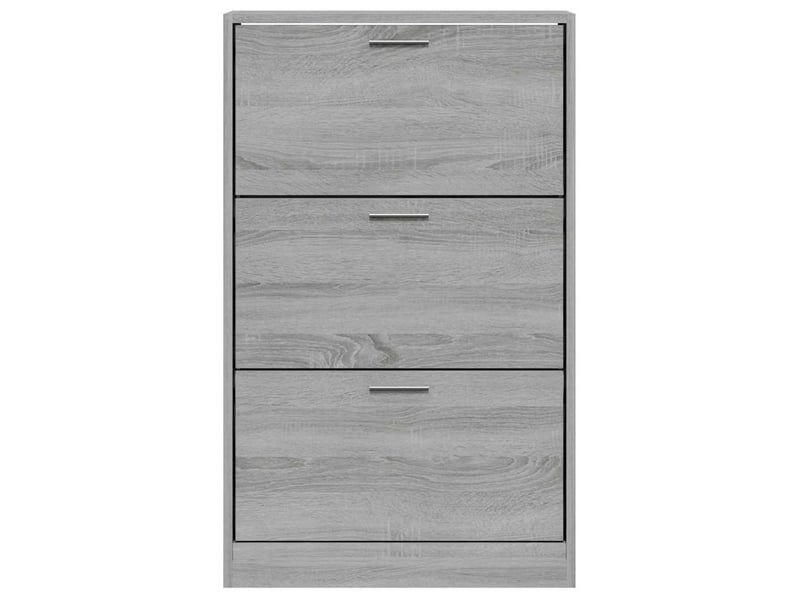  Meuble à chaussure, armoire à chaussures sonoma gris 63x24x103 cm bois d'ingénierie  - Conforama D