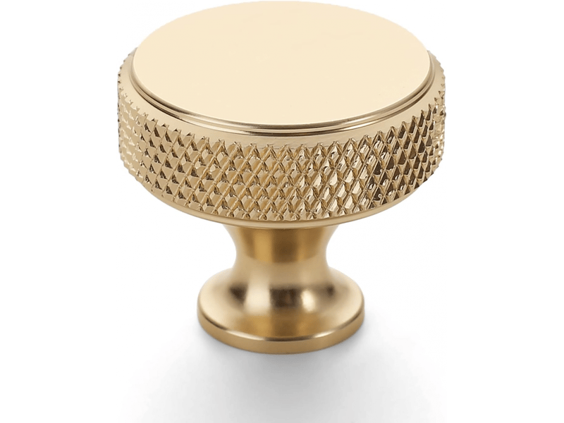  Jeu de 10 boutons ronds pour meubles de cuisine, boutons dorés pour portes d'armoires et cuisines.  - Conforama A