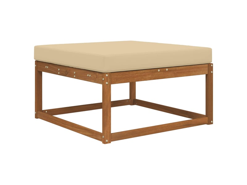  Coussin de canapé d'extérieur, coussin de chaise polyester beige 80 x 80 cm cf54027  - Conforama C