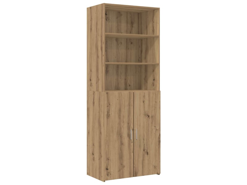  Vidaxl cabinet de rangement avec étagères chêne artisanal  - Conforama E