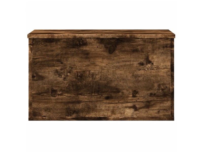  Boîte de rangement, coffre de rangement chêne fumé 60x35x35 cm bois d'ingénierie  - Conforama D